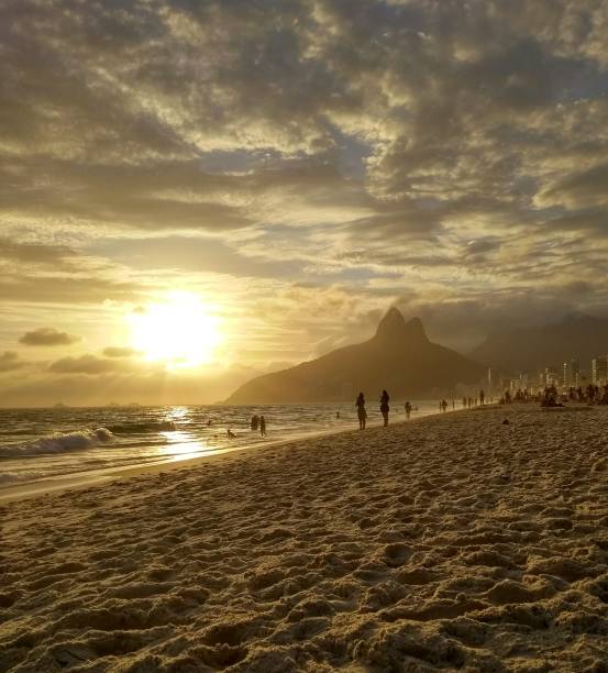istock Sunset at Ipanema beach, Rio de Janeiro, Brazil 1215391184