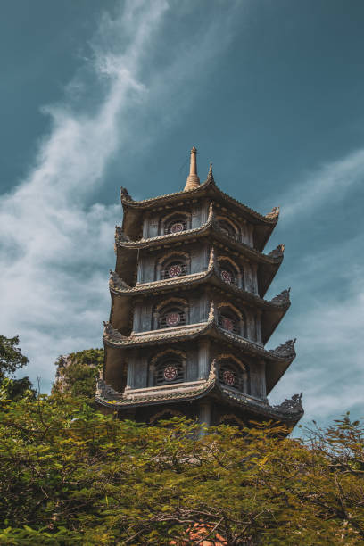 istock Marble mountains views in Danang, Central Vietnam 1215393800