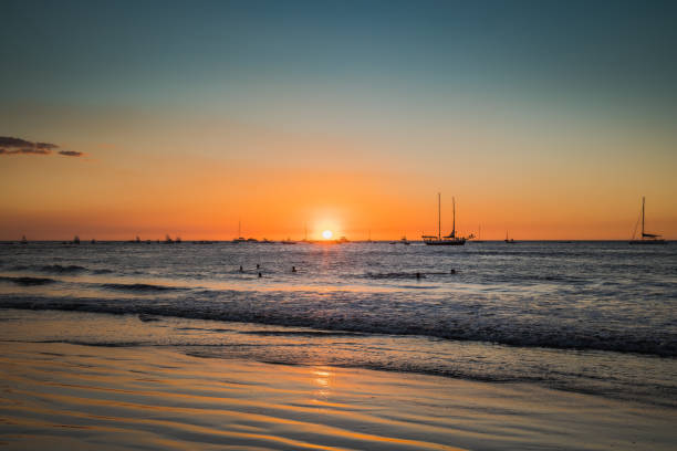 Tamarindo Sunset stock photo