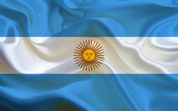 Argentina flag silk shine