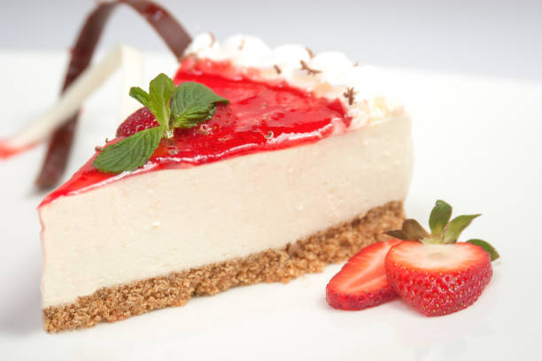 istock Sweet dessert with cream and strawberries 1215405867