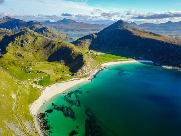 istock Drone views from Mount Matind near Bleik, in Norway 1215408095