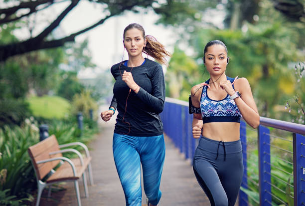 istock Runner girls are sprinting in a competition 1215409183