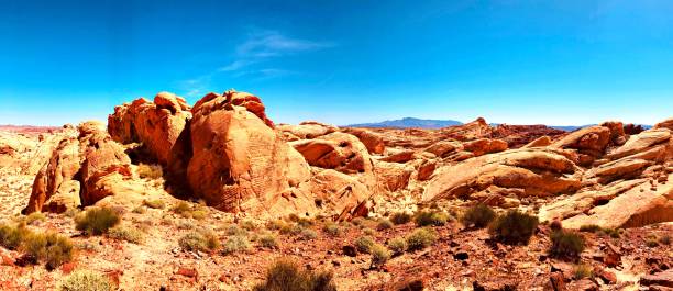 istock Blue Sky in the Valley of Fire 1215413647