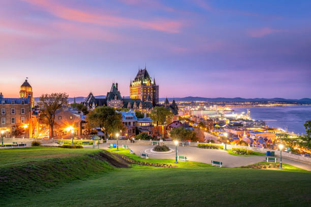 istock Panoramic view of Quebec City skyline in Canada 1215415011