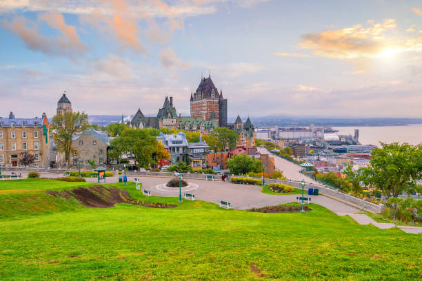 istock Panoramic view of Quebec City skyline in Canada 1215415012