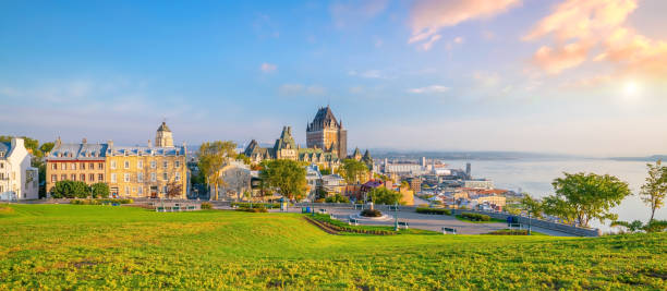 istock Panoramic view of Quebec City skyline in Canada 1215415013