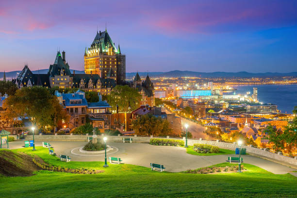 istock Panoramic view of Quebec City skyline in Canada 1215415017