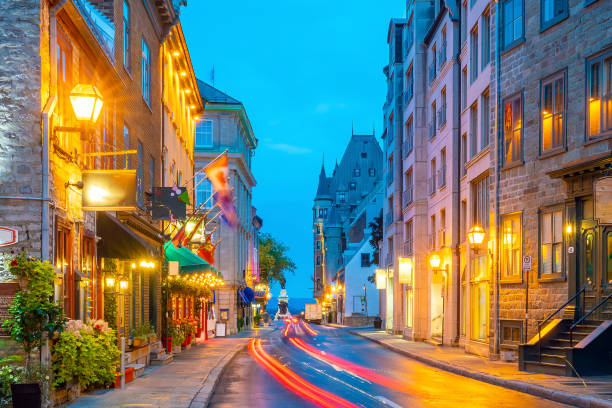 istock Old town area in Quebec  city, Canada 1215415020