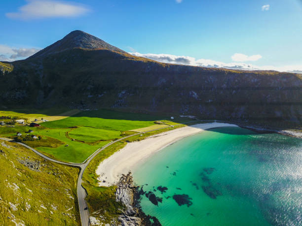 istock Drone views from Mount Matind near Bleik, in Norway 1215419214
