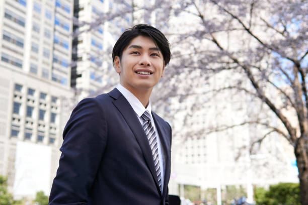 istock A smiling Japanese businessman 1215423073