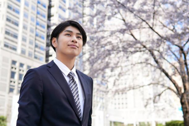 istock A smiling Japanese businessman 1215423084