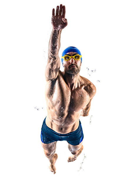 istock man sport swimmer swimming isolated white background 1215423099