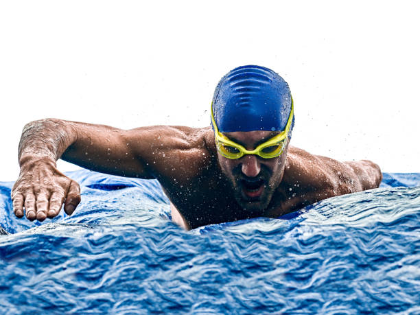 istock man sport swimmer swimming isolated white background 1215423110