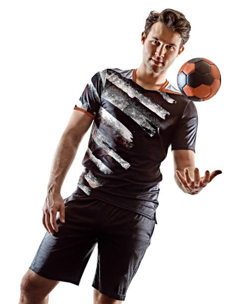 istock young court handball player man silhouette shadow isolated white background 1215423711
