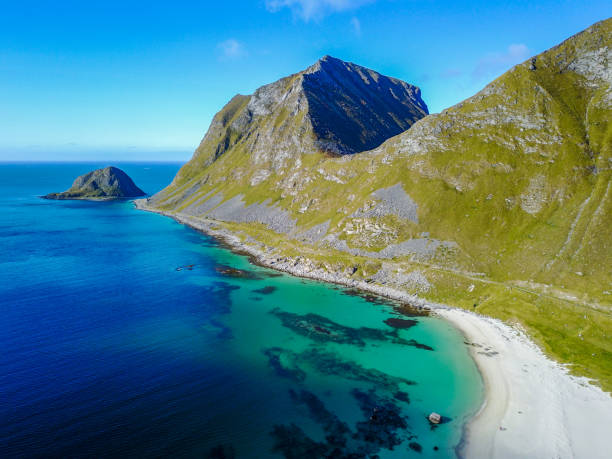 istock Drone views from Mount Matind near Bleik, in Norway 1215428845