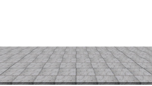 istock Empty concrete flooring top isolated on white background for display or mockup product. 1215430283