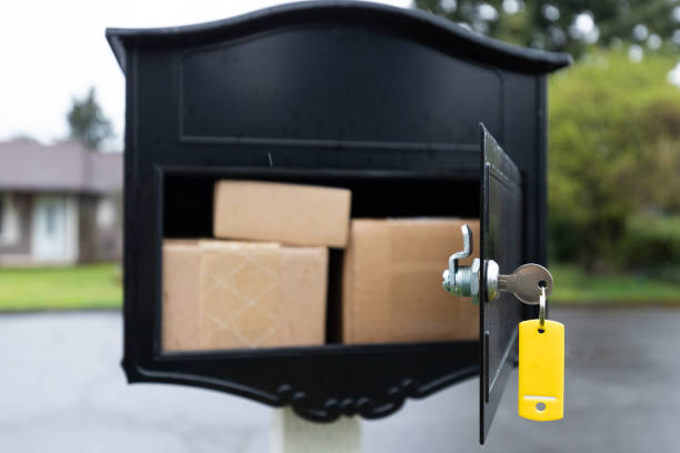 Mailbox Packages - fotografia de stock