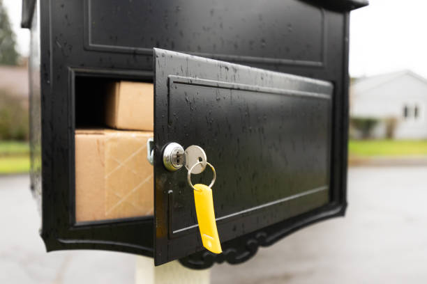 Mailbox Packages - fotografia de stock