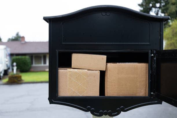 Mailbox Packages - fotografia de stock