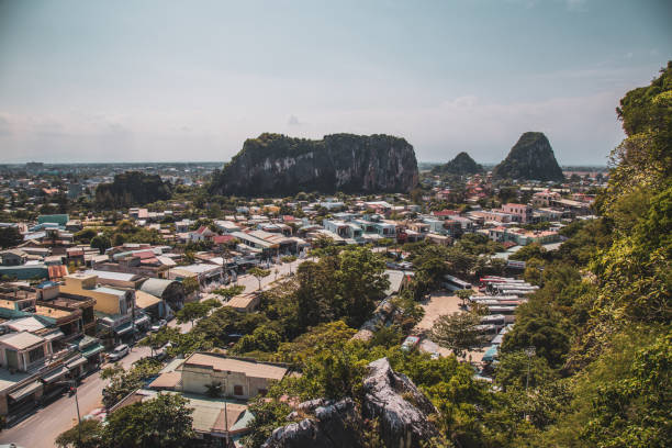 istock Marble mountains views in Danang, Central Vietnam 1215437904
