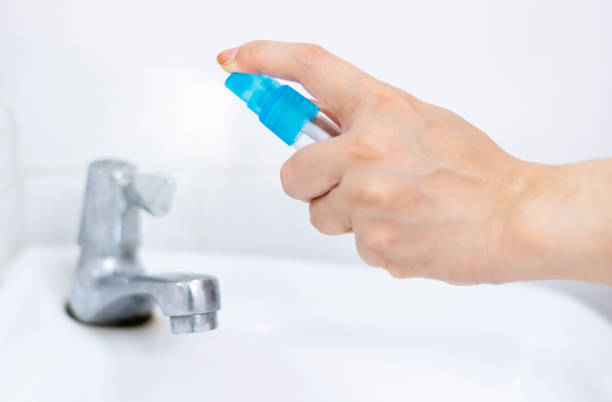 istock Alcohol spray water tap clean protection against Coronavirus 2019 (Covid-19) 1215441505