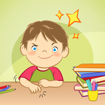 Free download of boy thinking cartoon vector graphics and illustrations,  page 12