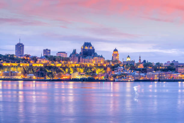 istock Panoramic view of Quebec City skyline in Canada 1215446550