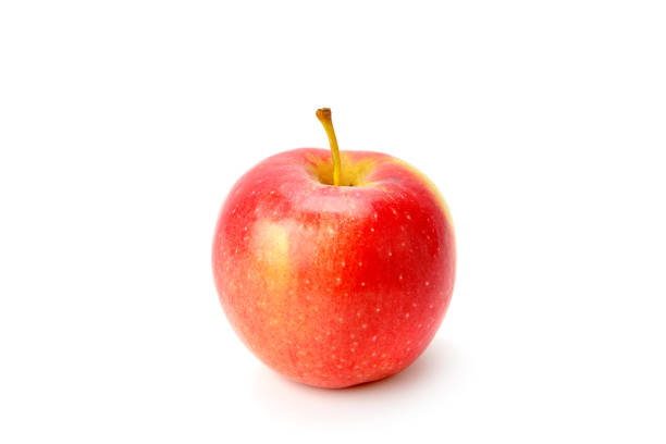 istock Fresh red apple isolated on white background. 1215455622