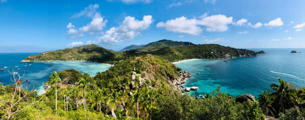 istock Ko Tao John-Suwan viewpoint with blue sky 1215458587