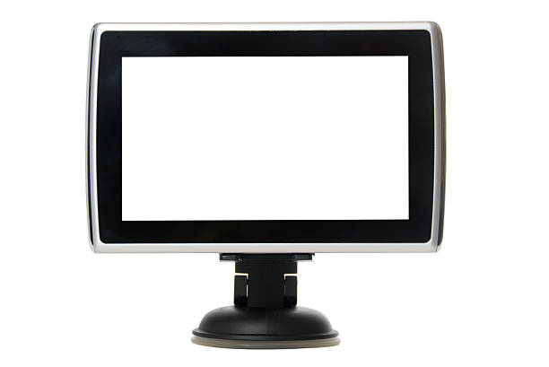 система gps navigations с черный экран isoloated на белом - navigations стоковые фото и изображения