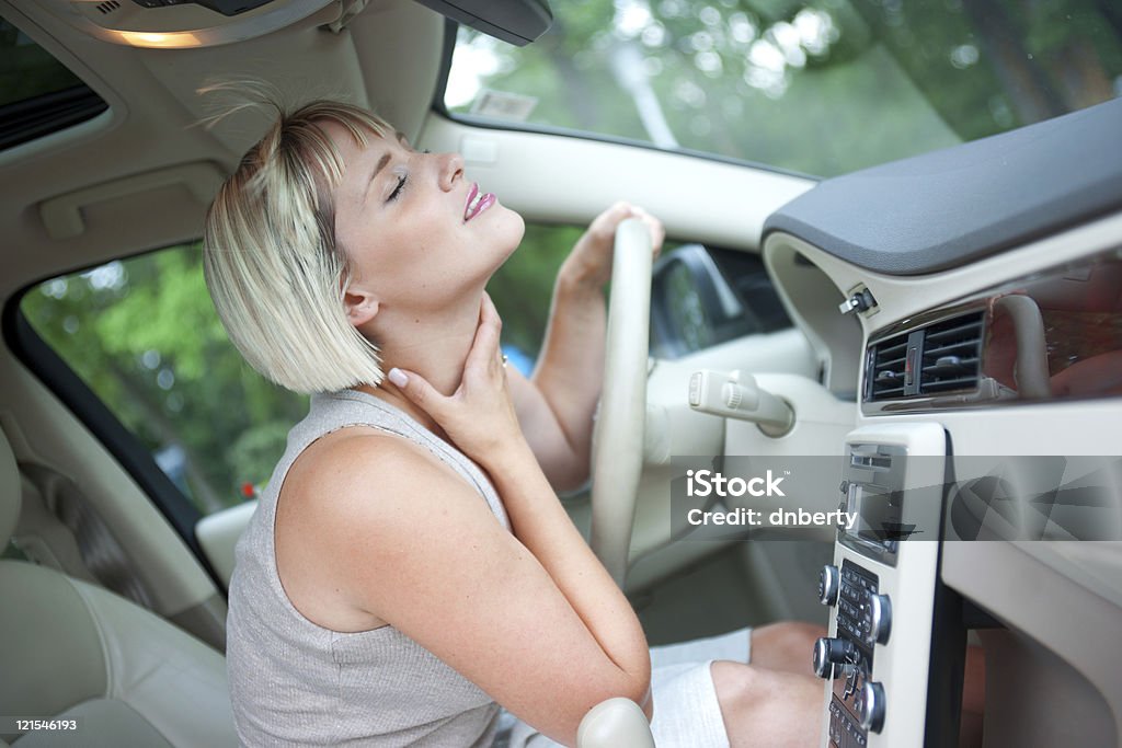 cooling in the car  Car Stock Photo