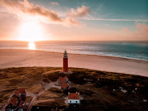 istock Texel lighthouse during sunset Netherlands Dutch Island Texel 1215466514