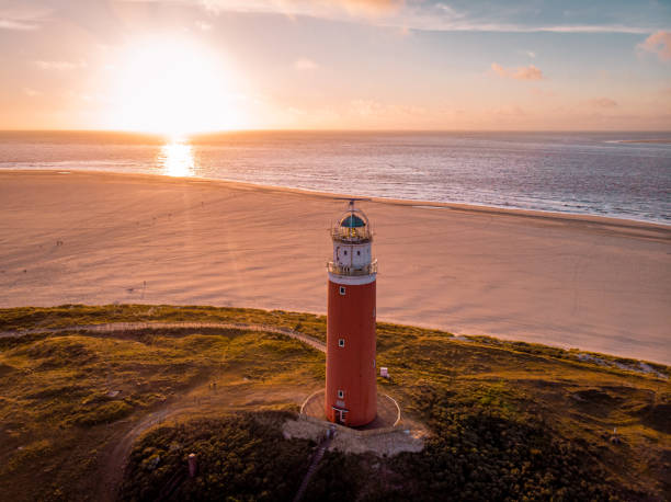 istock Texel lighthouse during sunset Netherlands Dutch Island Texel 1215466565