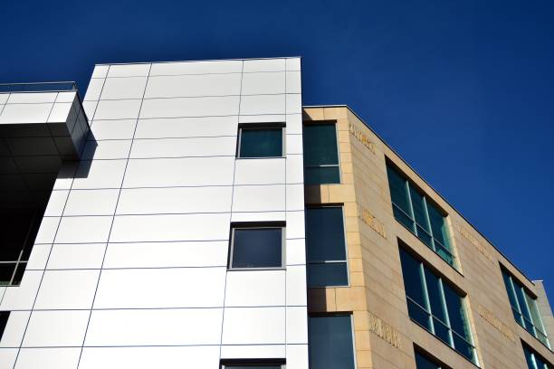 istock The windows of a modern building for offices. 1215468467