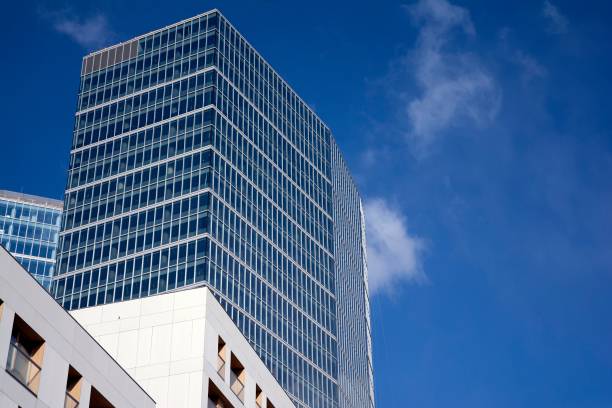 istock Residential building and high rise office building. 1215470140