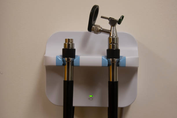 istock Veterinary otoscope mounted on a wall. 1215471442