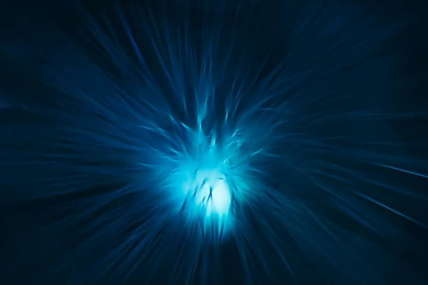 istock Beautiful abstract blue collapse background on a dark. 1215472604