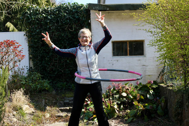 istock A woman (62) while exercising in the garden currently from Corona 1215472867