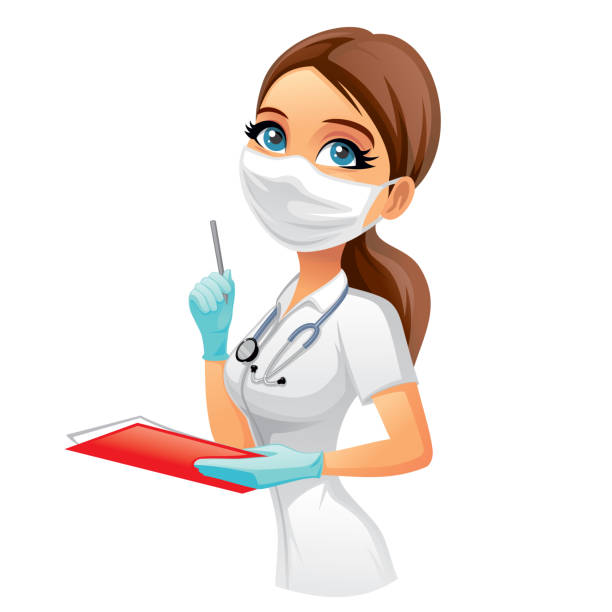 Female Doctor Stock Illustration - Download Image Now - Female Doctor,  Adult, Assistance - iStock