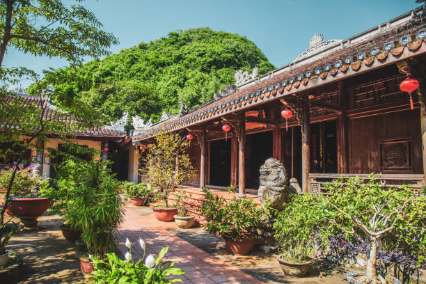 istock Marble mountains views in Danang, Central Vietnam 1215476912