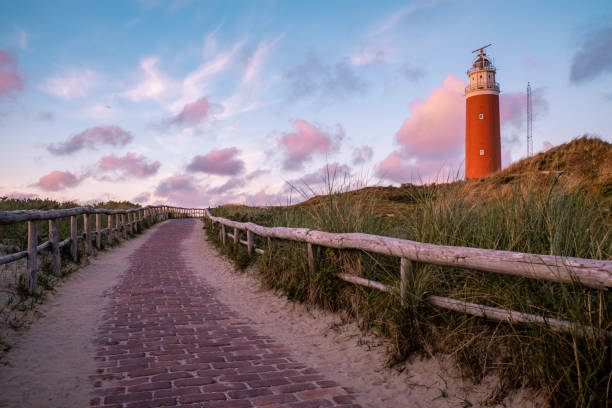istock Texel lighthouse during sunset Netherlands Dutch Island Texel 1215477709