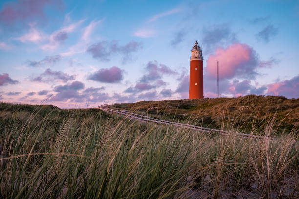 istock Texel lighthouse during sunset Netherlands Dutch Island Texel 1215478786