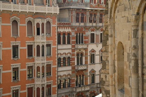 Building details , Old City , Genoa ,Genova Italy