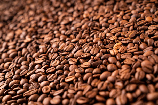 istock Close-up of roasted coffee beans 1215486832