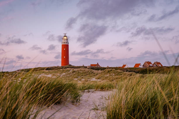 istock Texel lighthouse during sunset Netherlands Dutch Island Texel 1215486844