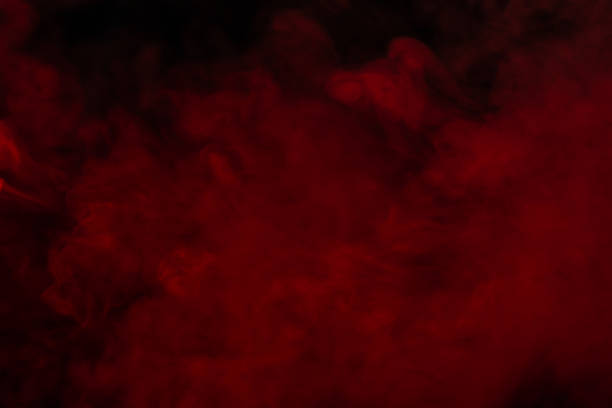 istock Red steam on a black background. 1215490031