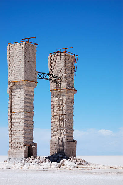 istock Ruined arch in salt desert, Bolivia 121549180