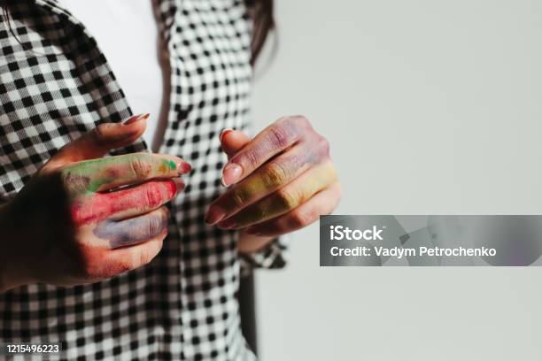 The Girl Holds A Needle And Two Thimbles In Her Hands Vintage Thimble Sewing  Against The Background Of Pink And White Fabric Stock Photo - Download  Image Now - iStock