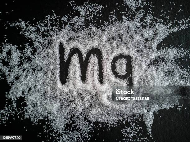 Epsom Magnesium Salt Stock Photo - Download Image Now - Magnesium, Epsom Salts, Crystal